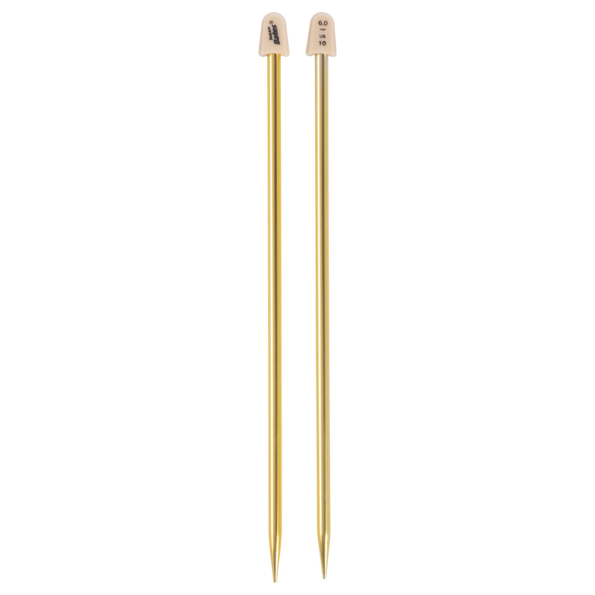 Susan Bates® 10" Silvalume Knitting Needles